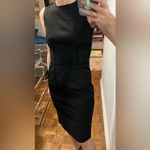 D&G Dolce & Gabbana black cotton sheath dress size 2
